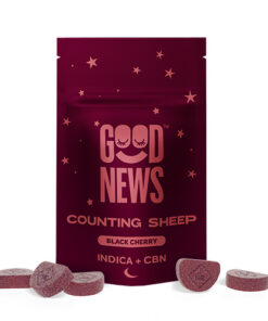 Good News Black Cherry gummies 1:2 CBN THC 100mg indica 10ct sunnyside dispensary