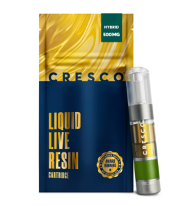 Cheese Storm live resin cartridge 500mg hybrid 67.69% THC Cresco Refresh sunnyside dispensary